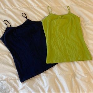 Cherokee Size XL Blue & Lime Green Bralette Tops